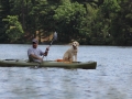 Mans Best Friend on Lake Wazeecha at South Wood County Park