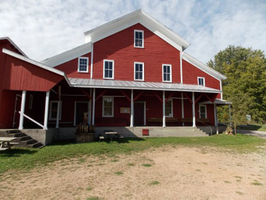 Rising Star Mill - front entrance, Photo credit = Portage County Historical Society Rising Star Mill - front entrance, Photo credit = Portage County Historical Society